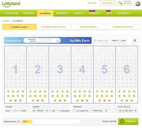 euromillions bei lottoland online spielen.